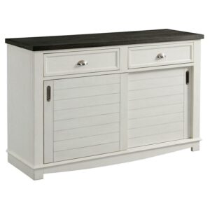 Picket House Furnishings Jamison Two Tone Server in White