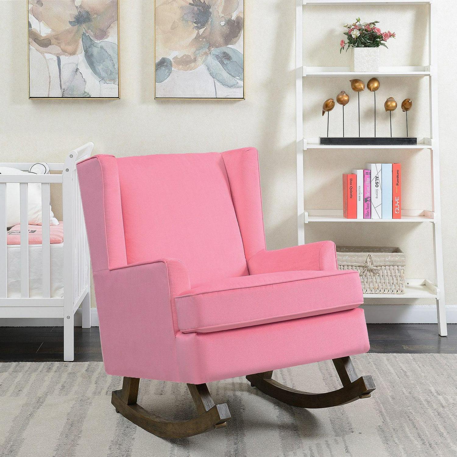 Picket House Furnishings Lily Glider Chair-Finish:Pink - Image 2