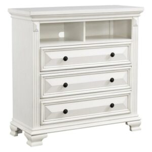 Picket House Furnishings Trent Media Chest in White CY700TV