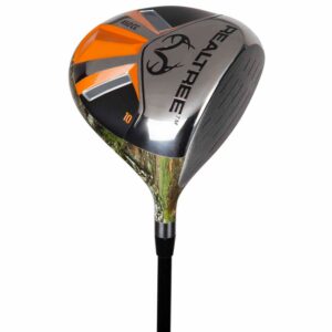 Pinemeadow Golf Real Tree Men's Driver, Black/Orange/Xtra