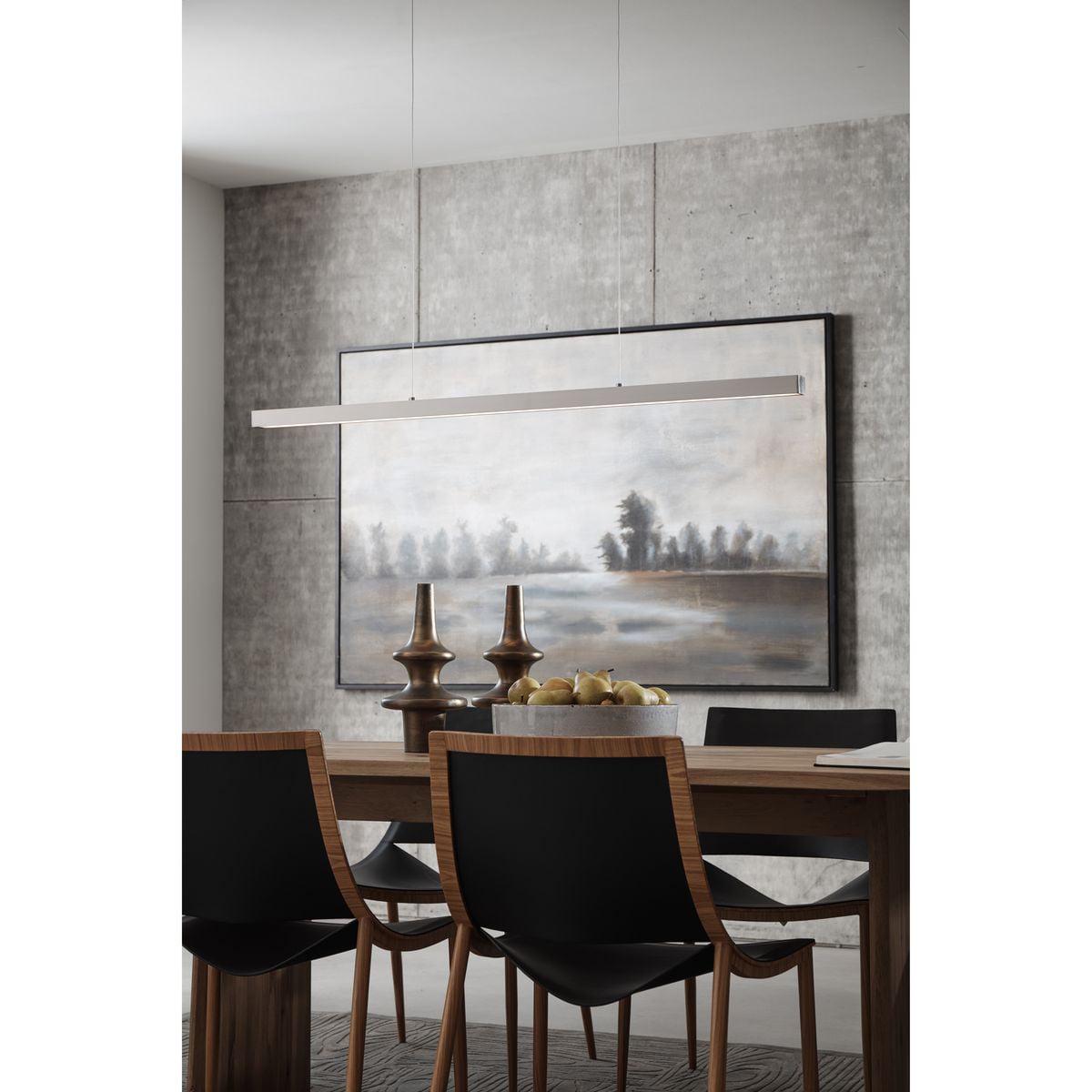 Progress Lighting, Planck Collection, 1-Light LED Pendant, Brushed Nickel, Polycarbonate Shade - Image 3