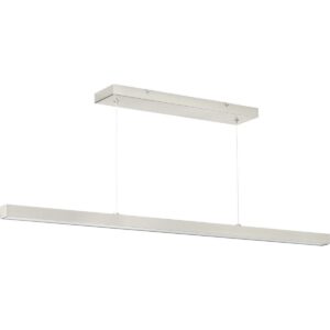 Progress Lighting, Planck Collection, 1-Light LED Pendant, Brushed Nickel, Polycarbonate Shade