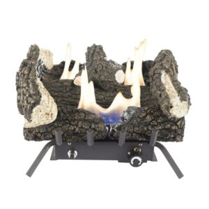 Pleasant Hearth Wildwood 18" Dual Fuel Vent Free Gas Log Set 30,000 BTU
