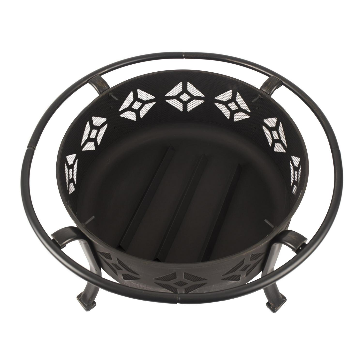 Pleasant Hearth Wood Burning OFW110R Sunderland Deep Bowl Fire Pit - Image 2