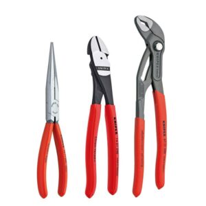 Knipex 267487 3-Piece Plier Set with 10" Cobra