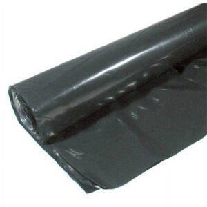 Husky 6 mL Polyethylene Black Plastic Sheeting, 40' x 100'