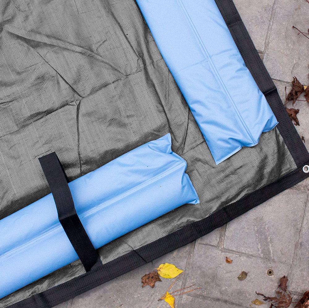 Pool Mate 10 Year Heavy-Duty Mesh Dove Gray In-Ground Winter Pool Cover, 16 x 24 ft. Pool - Image 4
