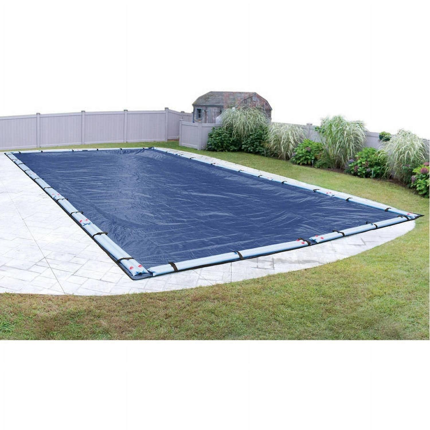 Pool Mate 20 Year Premium Ocean Blue In-Ground Winter Pool Cover, 25 x 45 ft. Pool