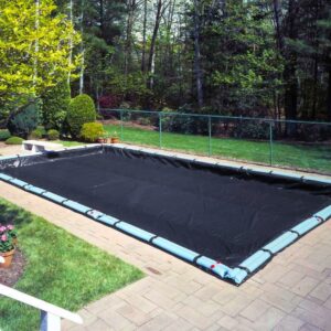 Pool Mate 8 Year Classic Navy Blue In-Ground Winter Pool Cover, 16 x 24 ft. Pool