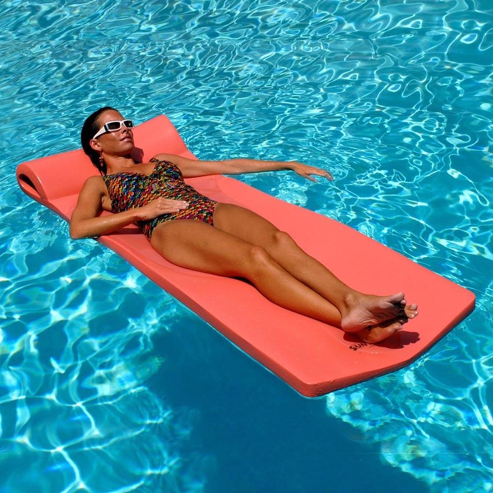 Pool Mate Foam Xx-Large Mattress Pool Float, Orange