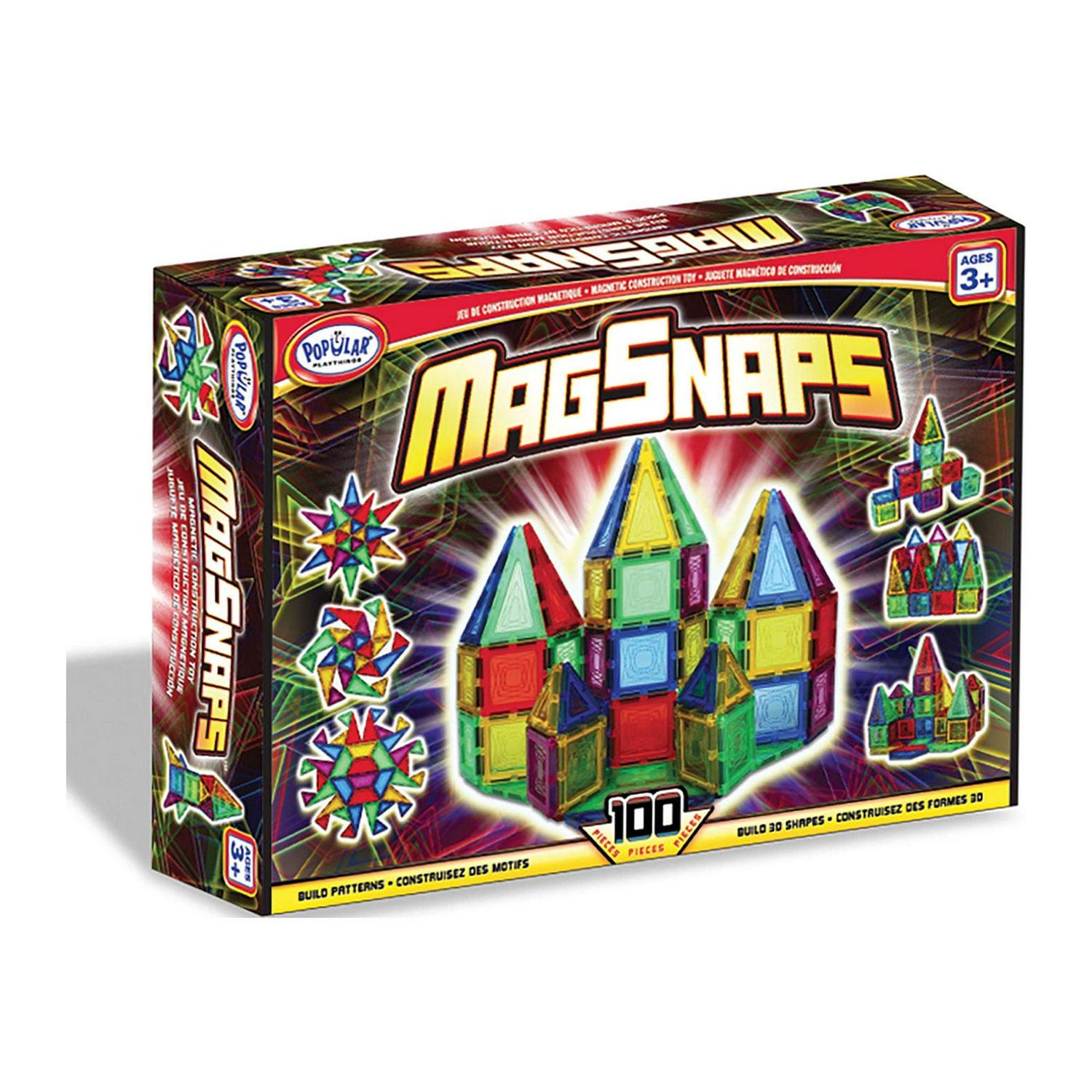 Popular Playthings HC18011 MagSnaps 100 Piece Set