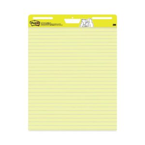 Post-it Easel Pads Super Sticky 561 25 X 30 Ruled Self Stick Easel Pads - Yellow (30 Sheets/Pad, 2 Pads/Carton)