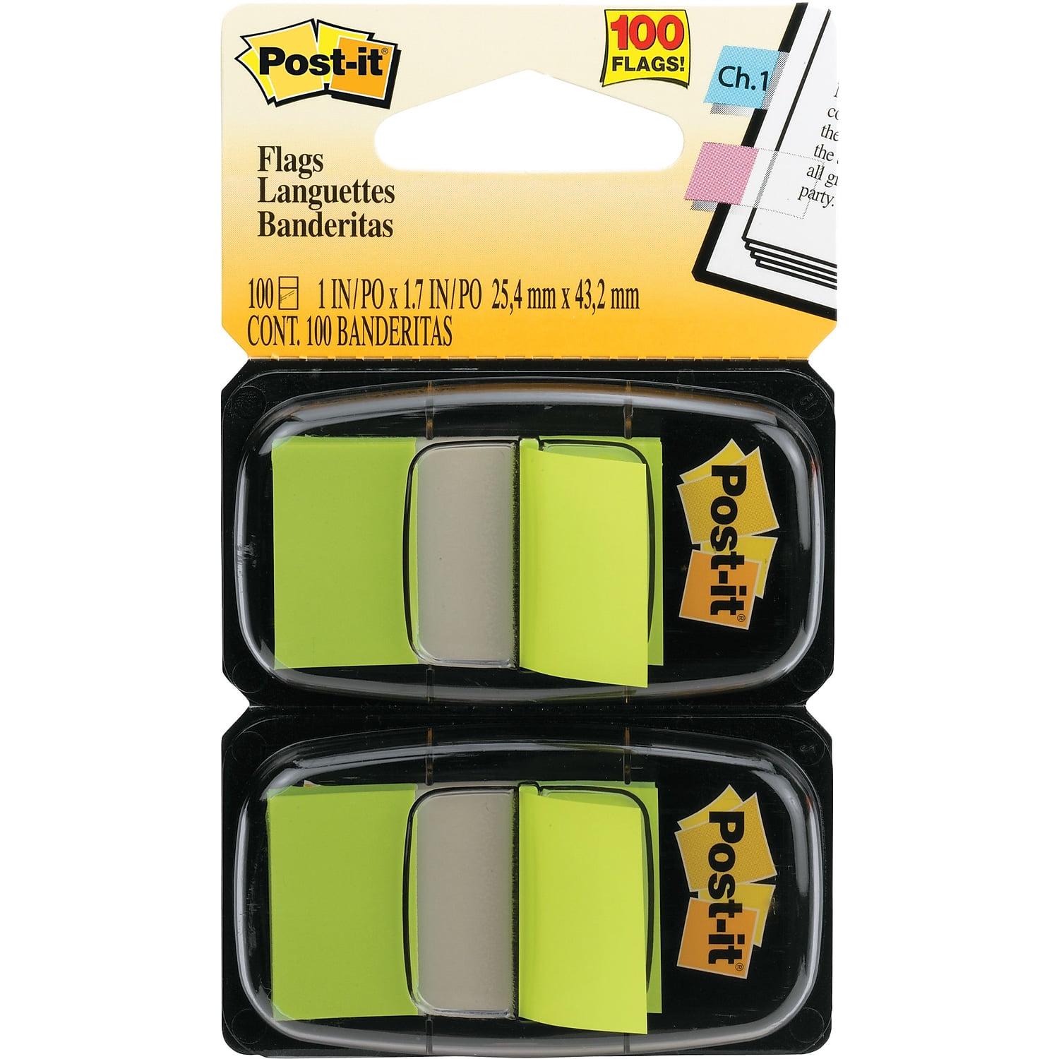 Post-it Flag 1 x 1-3/4 2-Pack Bright Green 680BG2CT - Image 2