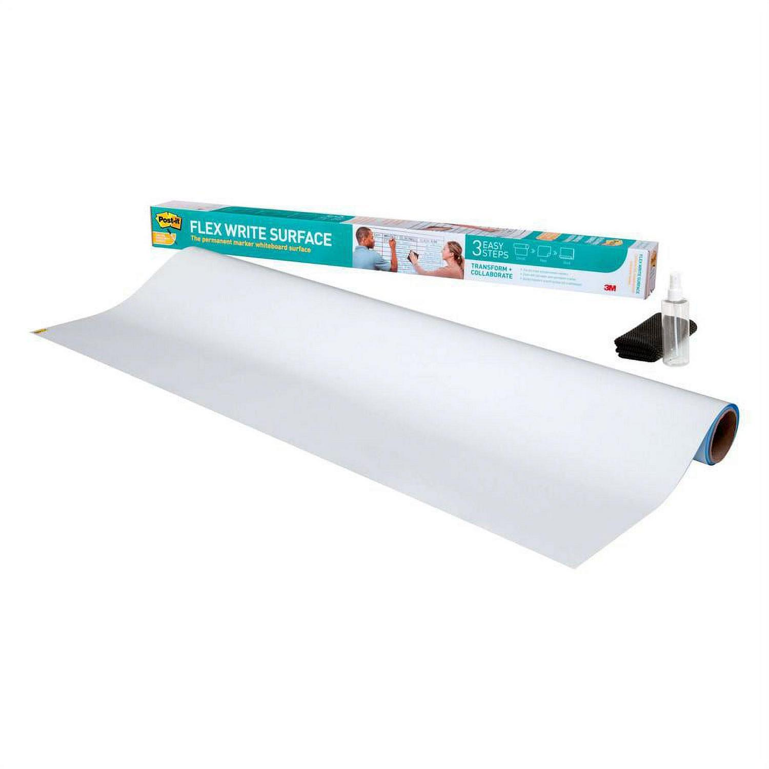Post-it EE8X4 96 in .x 48 in. Easy Erase Permanent Marker Whiteboard Surface - White Surface - Image 2
