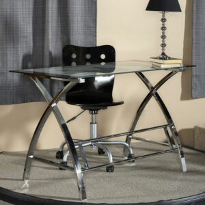 Powell World Map Computer Desk