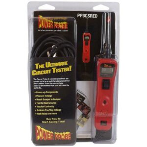 Power Probe PP3 Clam Shell, 12-24V, Red Circuit Tester, Portable Diagnostic Tool