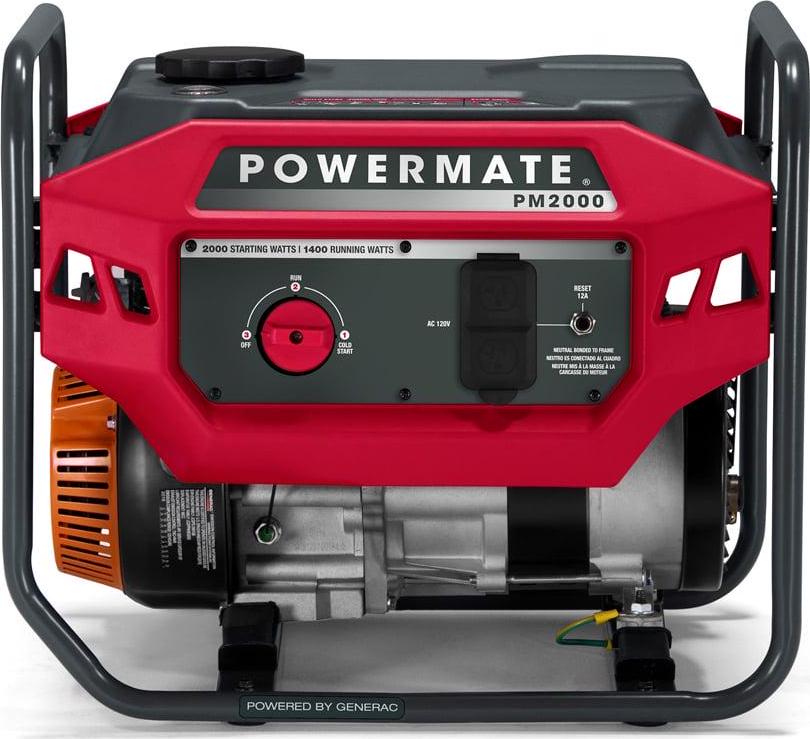 Powermate PM2000 - 2,000 Watt Gasoline Powered Portable Generator, 49 ST / CSA, Powered by Generac - Image 2
