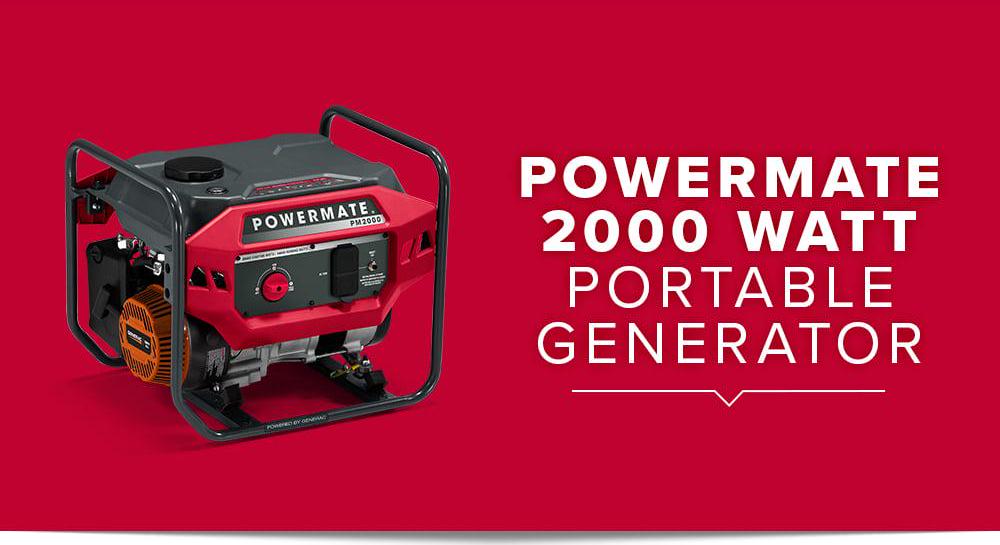 Powermate PM2000 - 2,000 Watt Gasoline Powered Portable Generator, 49 ST / CSA, Powered by Generac - Image 9