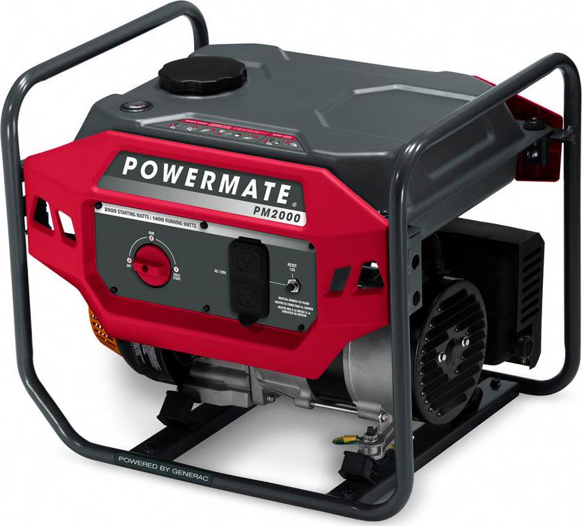 Powermate PM2000 - 2,000 Watt Gasoline Powered Portable Generator, 49 ST / CSA, Powered by Generac - Image 3
