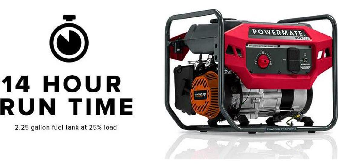Powermate PM2000 - 2,000 Watt Gasoline Powered Portable Generator, 49 ST / CSA, Powered by Generac - Image 6
