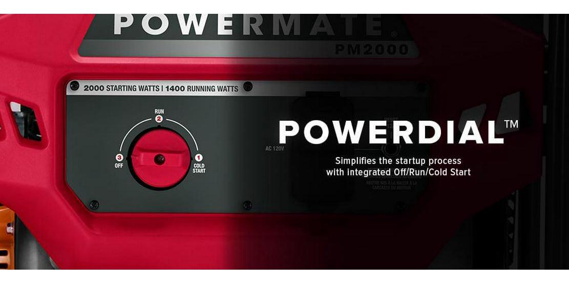 Powermate PM2000 - 2,000 Watt Gasoline Powered Portable Generator, 49 ST / CSA, Powered by Generac - Image 5