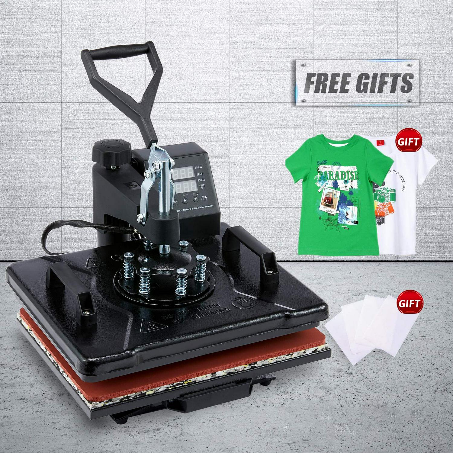 Preenex 12"x15" 1250W Heat Press Machine Professional T Shirt Press for Shirts Pads More - Image 9