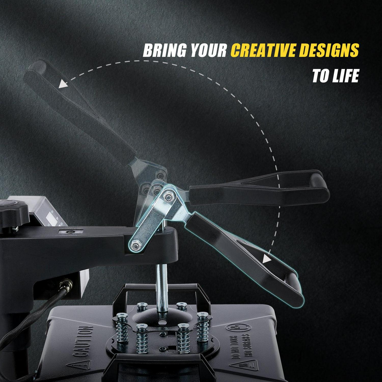 Preenex 12"x15" 1250W Heat Press Machine Professional T Shirt Press for Shirts Pads More - Image 5