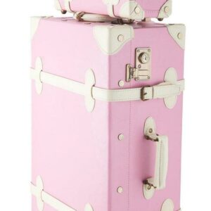 Premium PU Vintage Classic Old-Fashioned Trolley Suitcase and Hand Bag Set with TSA Locks Essential Luggage Choice