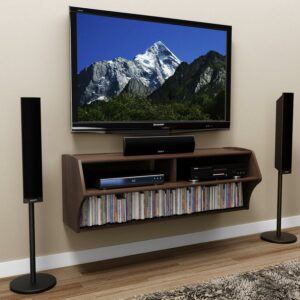 Prepac Altus Wall Mounted A/V TV Stand, Multiple Finishes