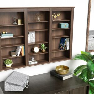 Prepac Triple Wall Mounted Storage in Espresso