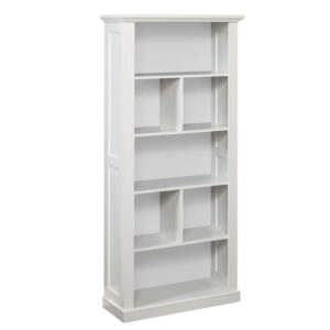 Preston 69.5" High 5-Shelf Bookcase, White