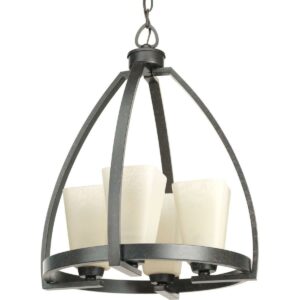 Progress Lighting P4657 Ridge 4 Light 16" Wide Chandelier - Brown