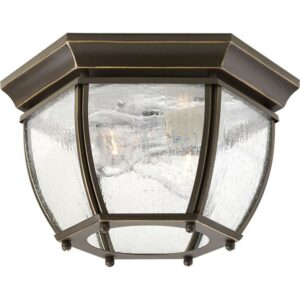 P6019-20-Progress Lighting-Roman Coach - Outdoor Light - 2 Light - Curved Panels Shade in Traditional style - 11 Inches wide by 6.19 Inches