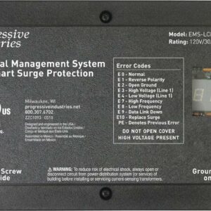 Progressive Industries EMS-LCHW30 Hardwired RV Electrical Management System Surge Protector With Integrated Display, 30 Amp
