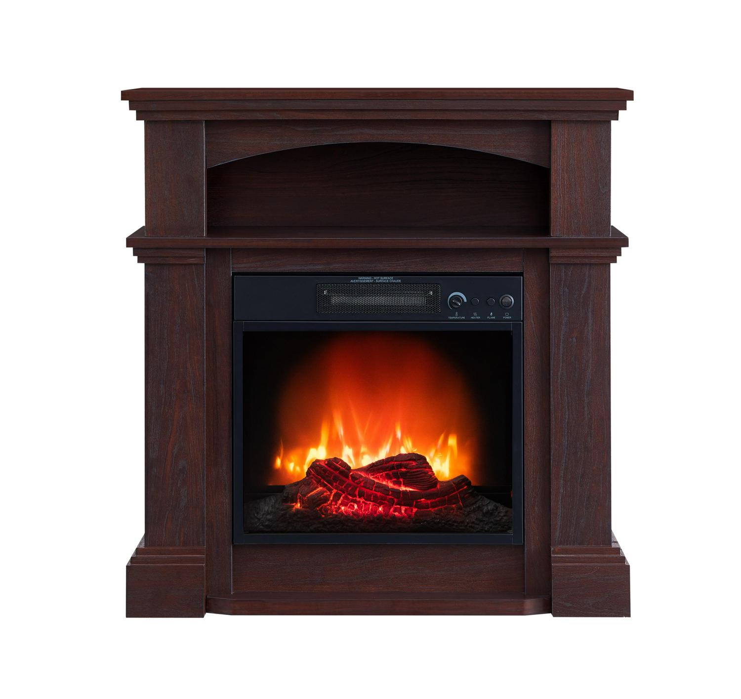 Prokonian Electric Fireplace with 31 inch Mantel, Mahogany - Image 3
