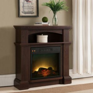 Prokonian Electric Fireplace with 31 inch Mantel, Mahogany