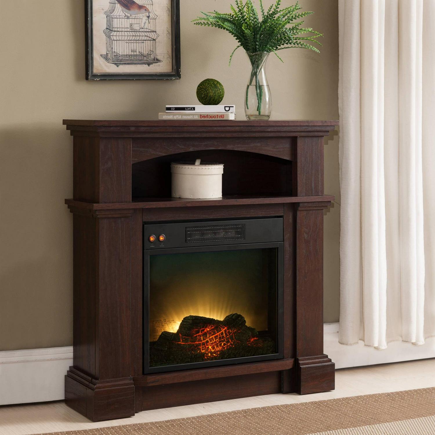 Prokonian Electric Fireplace with 31 inch Mantel, Mahogany