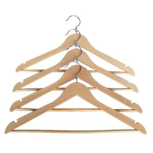 Proman Products Kascade Hanger. Natural color finish with notch on shoulder 50 pcs / box