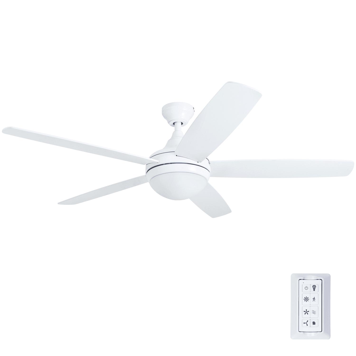 Prominence Home 52" Ashby Indoor White Ceiling Fan with Remote