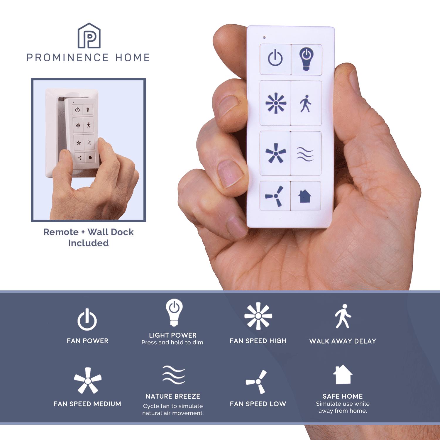 Prominence Home 52" Ashby Indoor White Ceiling Fan with Remote - Image 8