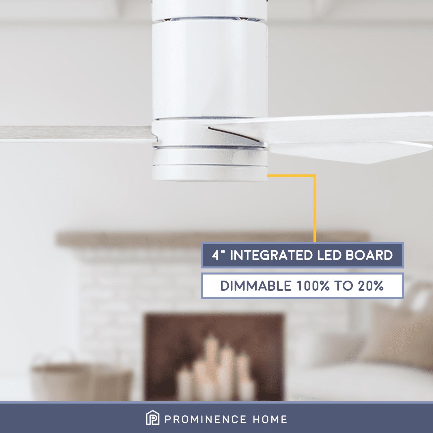 Prominence Home 52" Espy Bright White Remote Control Ceiling Fan, 3 Blades - Image 7