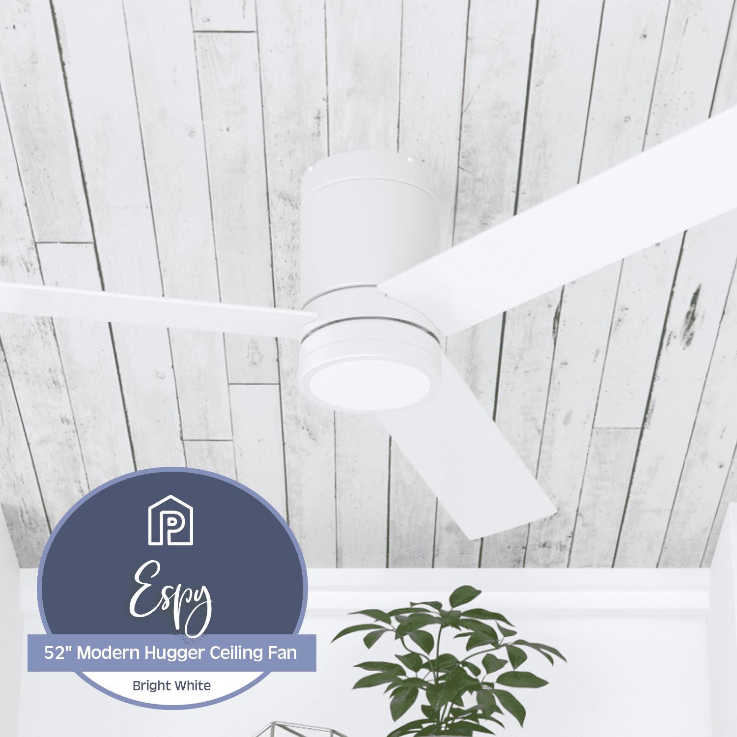Prominence Home 52" Espy Bright White Remote Control Ceiling Fan, 3 Blades - Image 2