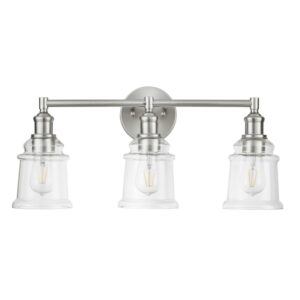 Prominence Home Eaton Ridge Three Light Vanity in Brushed Nickel