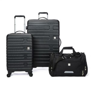 Protege 3 Piece Luggage Set, Rich Black