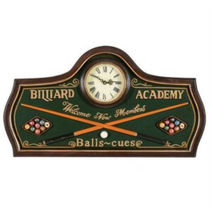 BILLIARD ACADEMY CLOCK