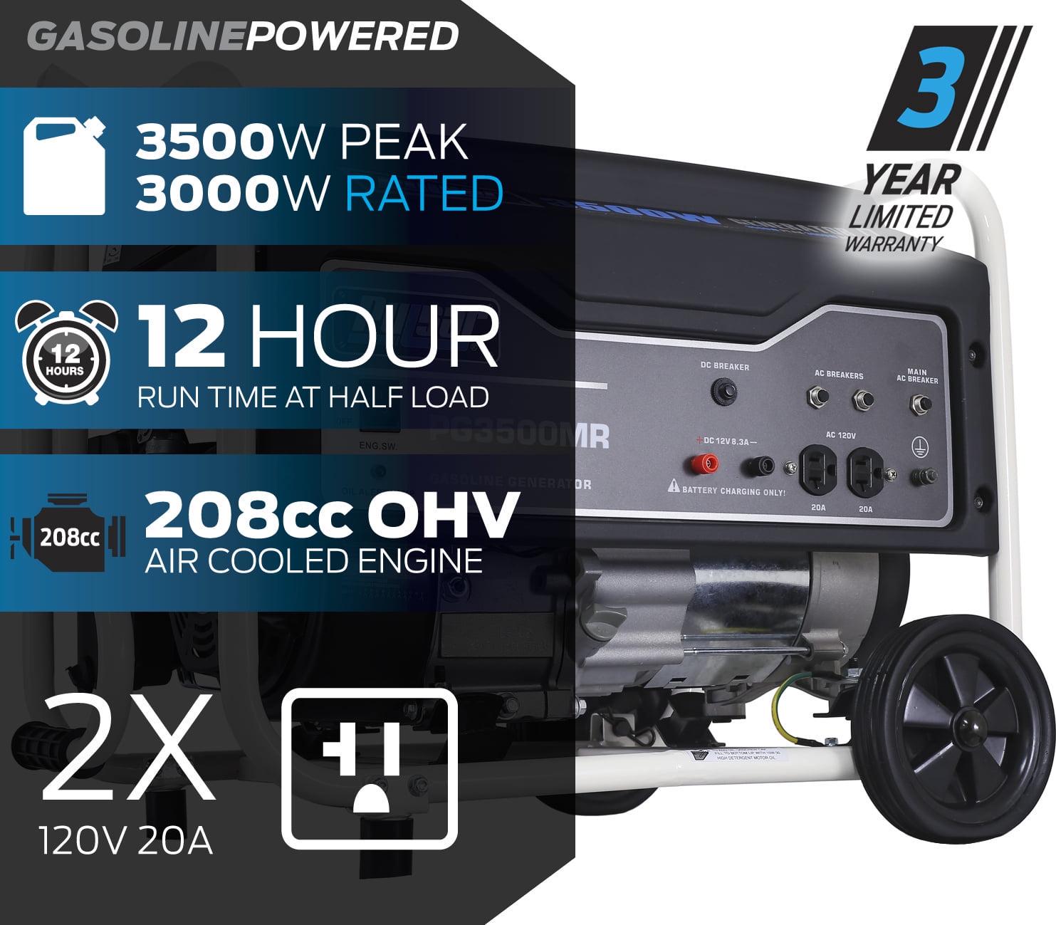 Pulsar 3500-Watt Gas Powered Portable Generator (CARB) - Image 2