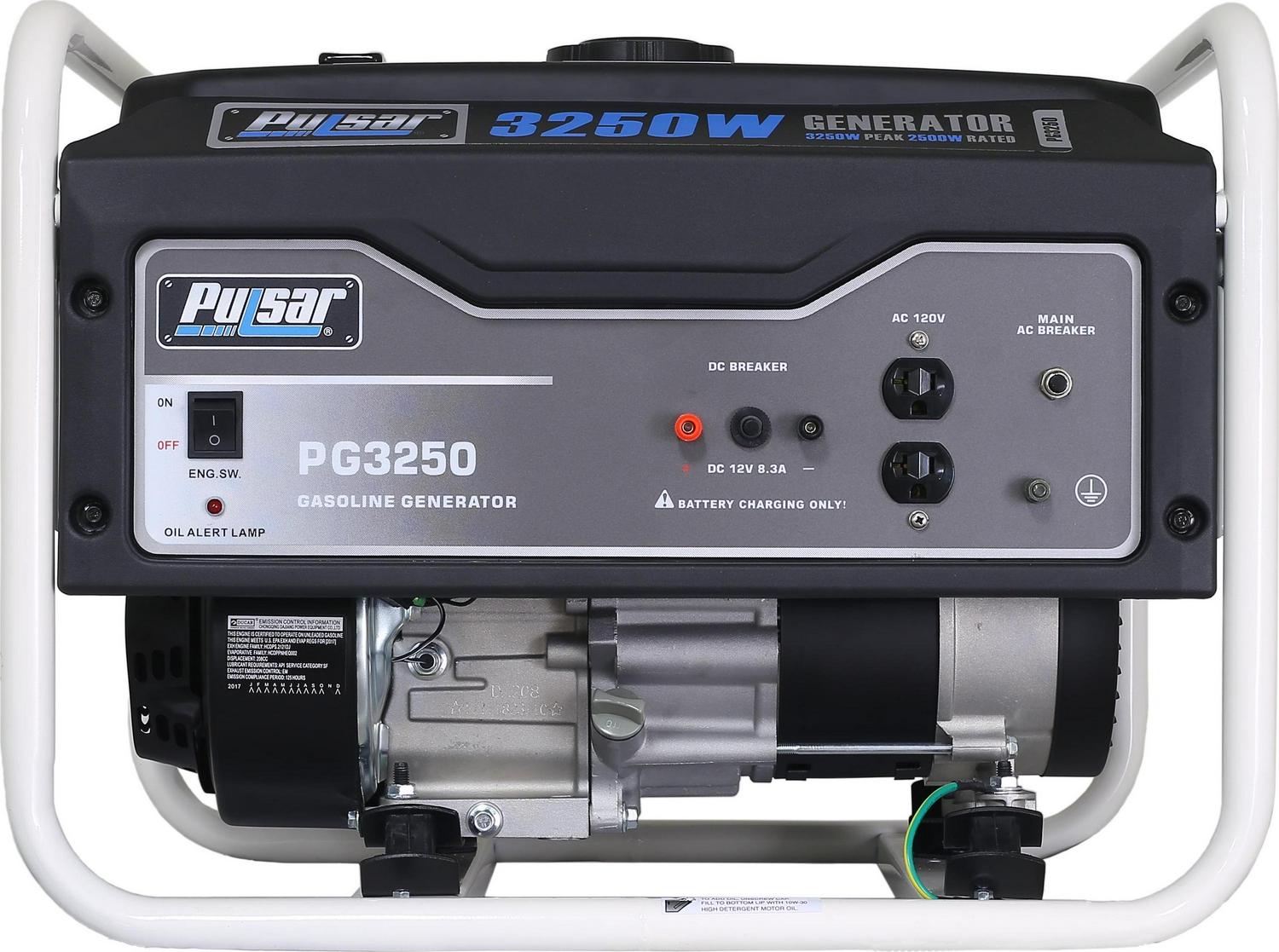 Pulsar 3,250-Watt Gasoline Powered Portable Generator - Image 3