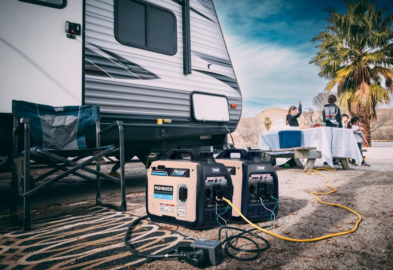 Pulsar PGD40ISCO 4000W Super Quiet Gasoline-Powered Portable Inverter Generator with Recoil Start, CO Shutdown, and 4.5-Hour Runtime - Image 6