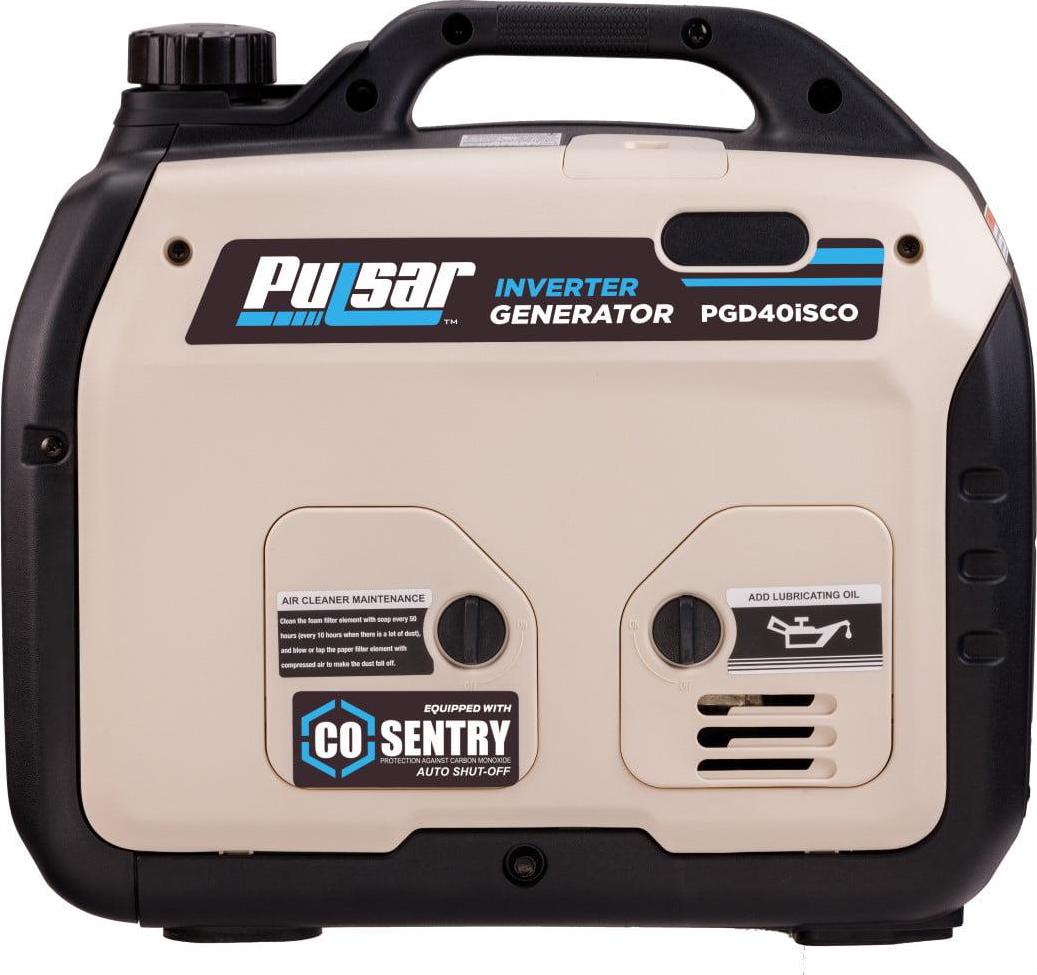 Pulsar PGD40ISCO 4000W Super Quiet Gasoline-Powered Portable Inverter Generator with Recoil Start, CO Shutdown, and 4.5-Hour Runtime - Image 5