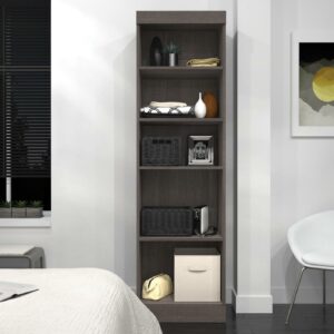 Bestar Pur 25W Closet Organizer in Bark Gray - Engineered Wood